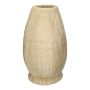 Dekovase STEPHANIE aus Beton, mit Struktur, beige, 45cm, Ø27cm