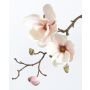 Magnolienzweig künstlich MALBINE, weiß-rosa, 50cm, Ø7-10cm