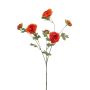 Kunstzweig Ranunkel DAVELLA, orange, 80cm