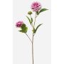 Kunstzweig Dahlie CEVAST, lila-creme, 70cm, Ø7-8cm