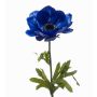 Kunstblume Anemone URASSAYA, dunkelblau, 45cm