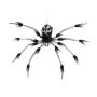 Halloween Horror Spinne VALKYRIE mit Bewegungs- Soundfunktion, LEDs, 60cm, Ø80cm