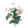 Kunstblume Flamingoblume NORWYTH auf Steckstab, rosa-grün, 55cm