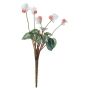 Kunstblume Alpenveilchen NUREKA auf Steckstab, weiß-rosa, 20cm