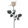 Kunst Rose HULIENNA mit Glitzer, weiß, 70cm