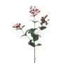 Kunstzweig Johanniskraut GONIALA mit Früchten, rot, 60cm