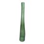 Unförmige Flaschenvase ADDILYNNE aus Glas, mit Rillen, waldgrün, 59cm, Ø9,3cm