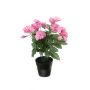 Kunstblume Petunie EIGORAN im Dekotopf, cerise, 28cm
