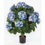 Kunstblume Hortensie HARUKA auf Stamm, blau, 60cm, Ø9-16cm