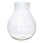 Blumenvase MADELEINE aus Glas, transparent, 19,5cm, Ø16cm