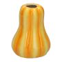 Dekovase LAURENTIN aus Keramik, in Kürbisform, orange, 14,5cm, Ø11cm