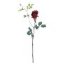 Kunst Rose SAIMON, dunkelrot, 60cm