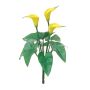 Kunstblume Calla YOLWEN auf Steckstab, gelb, 23cm
