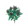 Kunstblume Skimmie JINAMILA auf Steckstab, burgunderrot, 40cm