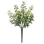 Kunstblume Skimmie HINADINA auf Steckstab, grün-gelb, 20cm