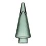 Deko Glas Weihnachtsbaum RICON, metallisch, grün, 26cm, Ø9,5cm
