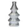 Deko Flasche Tannenbaum BORLA, Glas, silber-matt, 10x5,6x20cm