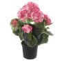 Textilblume Geranie DAELINA im Dekotopf, rosa-creme, 35cm