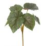 Kunstzweig Begonie LARIADNA auf Steckstab, grün, 28cm