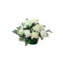 Deko Gesteck Chrysantheme, Schleierkraut YASAR, Dekotopf, creme, 25cm, Ø30cm