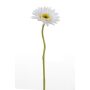 Kunstblume Gerbera KEIRAN, weiß, 28cm