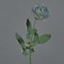 Kunst Rose FREIDA, Eco Collection, grau-hellblau, 65cm, Ø7cm