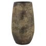Pflanzvase Keramik AROON mit Maserung, antikgrün, 50cm, Ø26cm