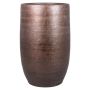 Deko Vase AGAPE, Keramik, mit Maserung, kupfer, 50cm, Ø32cm