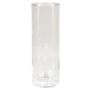 Blumen Vase SANYA OCEAN, Glas, Zylinder, klar, 25cm, Ø10cm