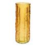 Deko Vase ANJANKA aus Glas, gelb, 25cm, Ø9,5cm