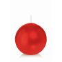 Kugel Wachskerze MAEVA, rot, Ø10cm, 46h - Made in Germany