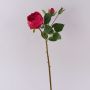 Kohl-Rose künstlich MIRETTA, rot, 60cm, Ø3-9cm