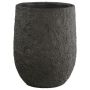 Polystone Pflanzvase SOLVICA, 2 Stück, Steinoptik, outdoor, dunkelbraun, 50x38cm, 68x55cm
