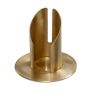 Kerzenständer Messing CONSTANCE, für Kerzen ca. Ø4cm, matt gebürstet, gold, 8cm, Ø9cm