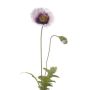 Kunstblume Mohnblume CARLINA, lila-weiß, 65cm, Ø8cm