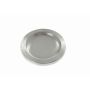 Runder Kerzenteller GREGORIA aus Metall, für Kerzen Ø7-8cm silber, Ø11,5cm