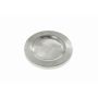 Runder Kerzenteller GREGORIA aus Metall, für Kerzen Ø8-10cm silber, Ø14cm
