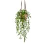 Künstliche Asparagus sprengeri Blumenampel SILIJA, Terracotta Topf, 75cm