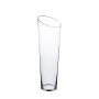 Hohe Vase aus Glas JULE mit schrägen Rand, 60cm, Ø18cm