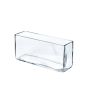 Teelichthalter rechteckig JACK FIRE aus Glas, klar, 40x12x18cm