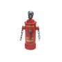 Halloween Dekoration Hydrant SPRINKY mit Totenkopf, schauriges Lachen, Bewegungsfunktion, LED, 28cm