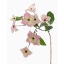 Unechter Zweig Japanischer Hartriegel KOHANA mit Blüten, rosa-creme, 65cm, Ø4-8cm