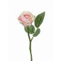 Kunstblume Rose GABI, rosa-grün, 30cm, Ø6cm
