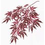 Künstlicher Japanischer Ahornzweig DIRK, schwer brennbar, rot, 70cm