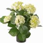 Kunstblume Hortensie TEMARI, creme-grün, 40cm, Ø10-12cm