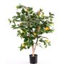 Künstlicher Orangenbaum TERUKI, Naturstamm, mit Früchten, 85cm