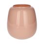 Glas Blumenvase CAYDENCE, hellrosa-milchglas, 20cm, Ø18,2cm