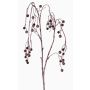Plastik Schneebeeren Zweig PASKO, Beeren, schwarz-lila, 120cm