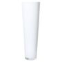 Vase ANNA OCEAN, konische Form, Glas, weiß, 70cm, Ø22,5cm
