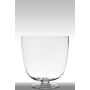 Obstschale mit Standfuß SHIRLEY aus Glas, klar, 38cm, Ø36cm